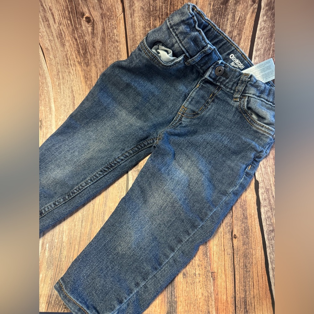 Preowned OshKosh B'gosh Blue Denim Jeans Size 18 Months Item #PHK7252 - Picture 1 of 3